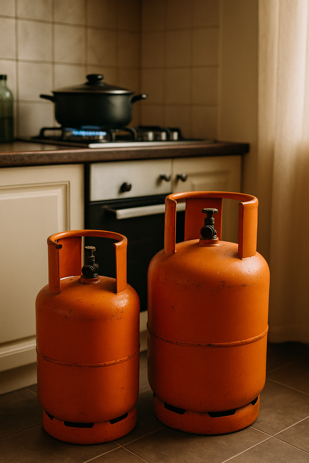 Cooking gas delivered safely
